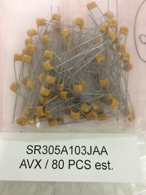 SR305A103JAA AVX CAP CER 10000PF 50V NP0 RADIAL 10 PIECES