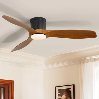 SOFUCOR Umkehrbarer Deckenventilator mit Licht mit 6 Windgeschwindigkeiten Fernbedienung