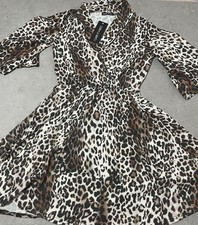 I Saw It first Animal Print Wrap Dress 3/4 Sleeve Size 6