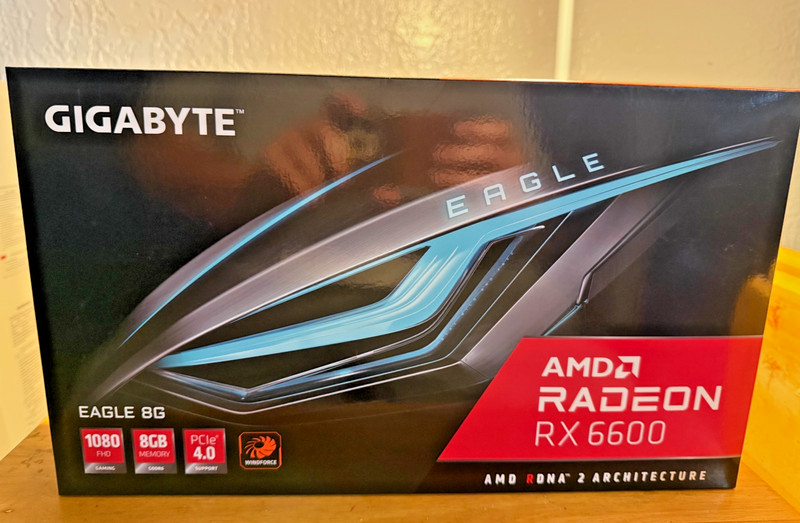 GIGABYTE Radeon RX 6600 EAGLE 8GB GDDR6 Graphics Card