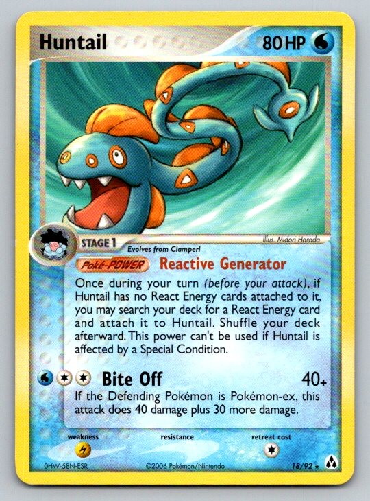 Huntail EX Legend Maker 18/92 NM