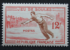 Timbre - FRANCE - Jeu de boules - YT 1161 - Neuf ** - 1958