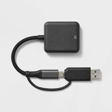 90MB/s Card Reader - heyday  Black: USB  USB-C Connectivity