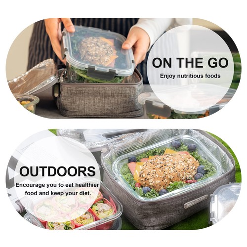 Glass Food Storage Containers with Lids Airtight, Glass Meal Prep Containers ... - Picture 7 of 8
