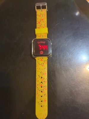 Pokémon Pikachu Digital Watch   Kids LED Light Up Wristwatch   Works