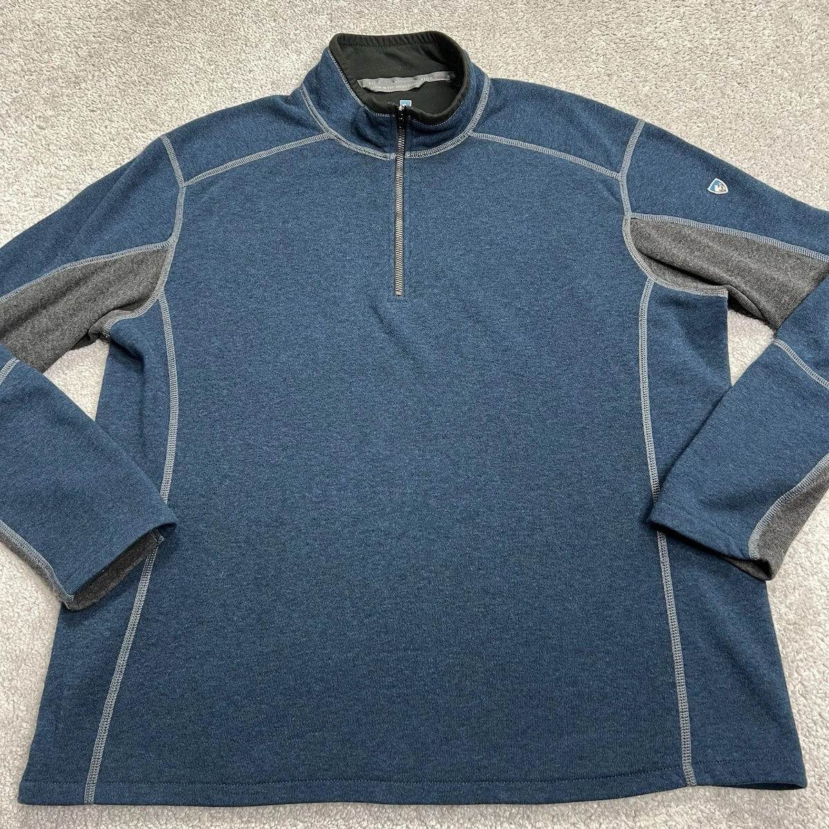 Pull Homme Kuhl Polaire Alpaga 1/4 Zip - Marron Col Sherpa - Taille XL