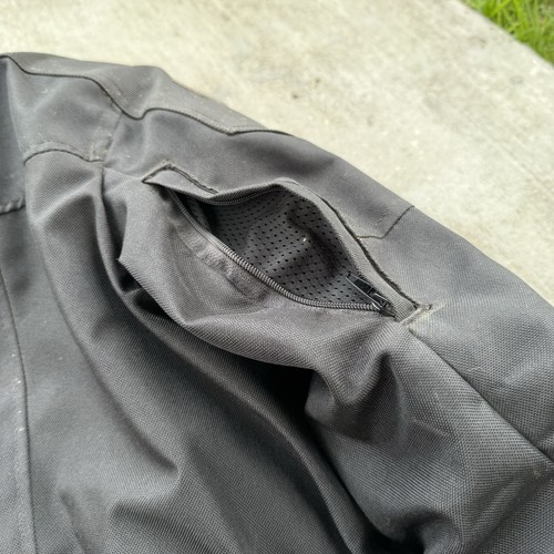 Vintage Joe Rocket Motorcycle Jacket Black Ballistic Armored Zip Liner Mens XL - Picture 10 of 13