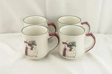 NWT Vintage Pfaltzgraff Snow Bear Coffee Mugs Set 4