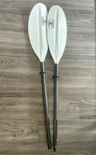 OCEANBROAD Kayak Paddle 86in/218cm Alloy Shaft 2-Piece Floatable Kayak Oar fo...