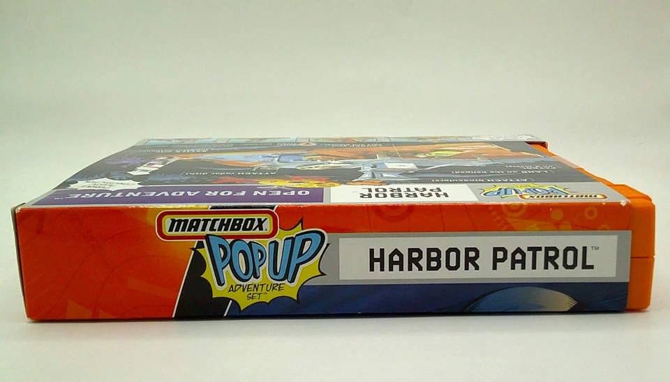 MATCHBOX POP-UP HARBOR PATROL Adventure Set Includes Die-Cast COPTER - Image 2 of 4