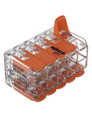 Original Wago Verbindungsklemme Compact 221-420, 10 Leiter, 4mm², 10 Polig