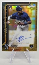 2025 Topps Chrome Gilded Collection - Gold Ryan Bliss RC Rookie AUTO #'d/99