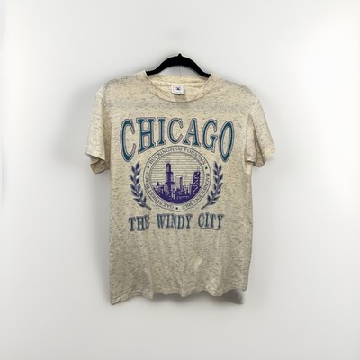 VINTAGE Men s Delta Chicago Shirt The Windy City 94 Sunburst Sportswear Size S E
