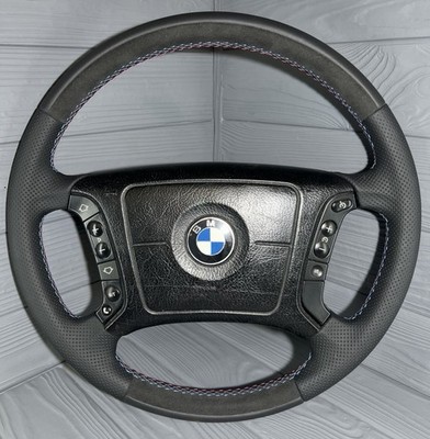 BMW E38 E39 E46 E53 Restored Multi Steering Wheel, M-Stitch, Alcantara