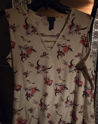 Womens Justify 2x Tank Top Western Style