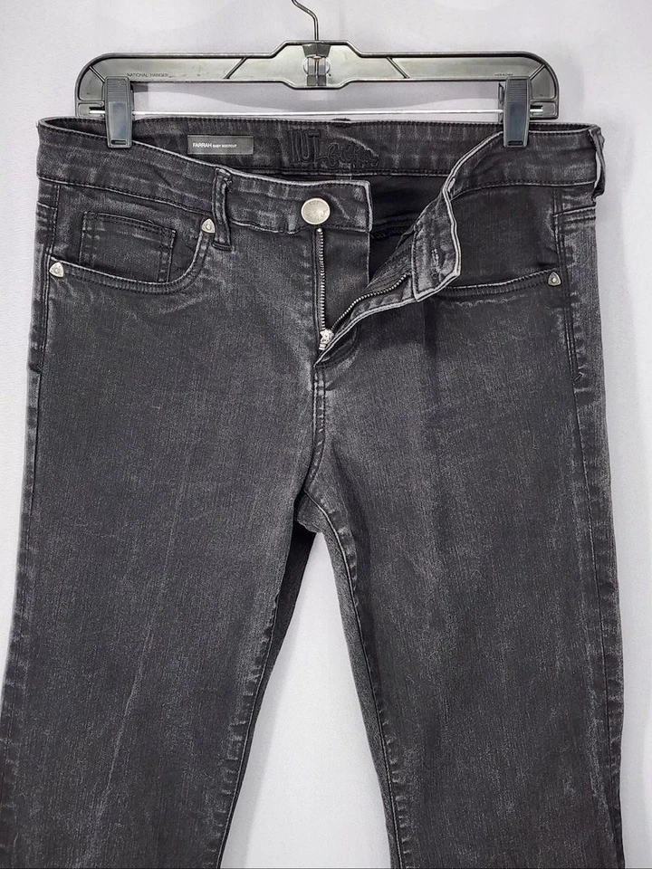 KUT From The Kloth Jeans Womens 10 Gray Farrah Baby Bootcut Stretch Denim - Image 2 of 4