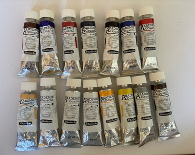Schmincke Akademie Gouache-Farbe Set 14x 60 ml Tuben, mehrfarbig
