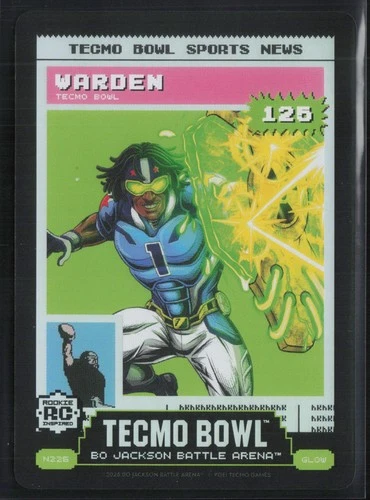 2026 Bo Jackson Battle Arena Tecmo Glow Tecmo News Warden #N226