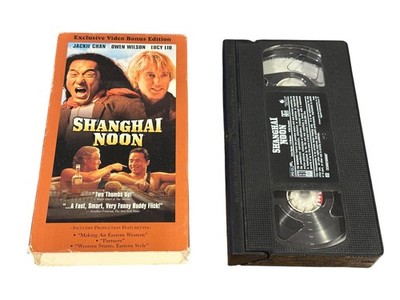Shanghai Noon VHS 2000 Action Comedy Exclusive Video Bonus Touchstone