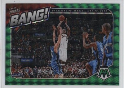 2020-21 Panini Mosaic Bang! Green Mosaic Prizm LeBron James #11 1u5e