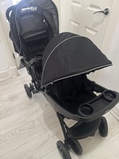 Graco Stadium Duo Tandem Pushchair With Click Connect - Black/Grey