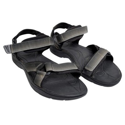 Cabela's Men's 13 Sport Hiking Sandals Black Grey Strappy Trail Water Shoes
