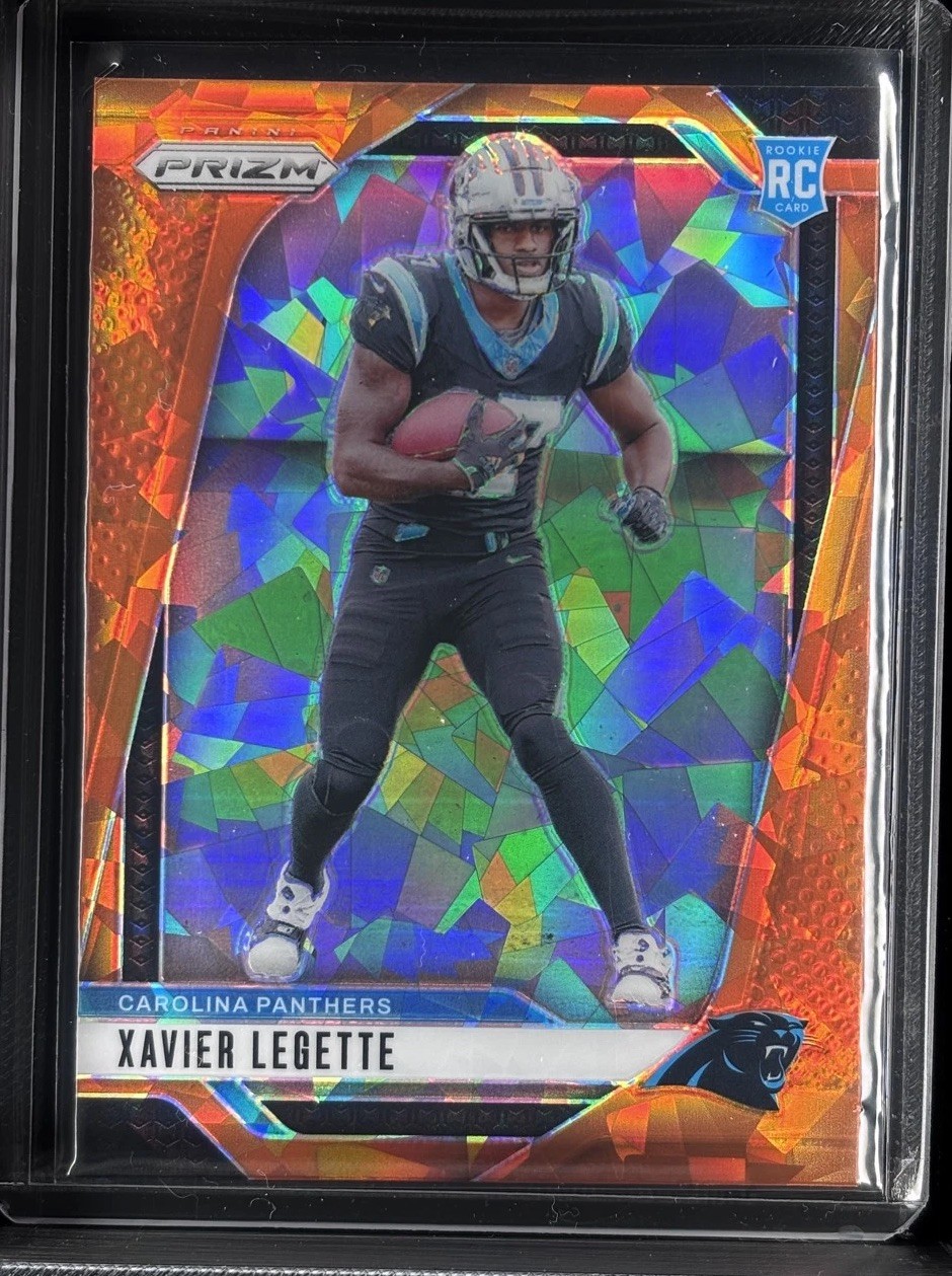 2024 Panini Prizm - Rookies Xavier Legette #398 Orange Ice Prizm (RC)