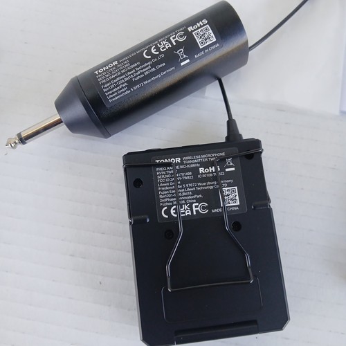 Sistema de micrófono inalámbrico TONOR UHF con auriculares micrófono/micrófono solapa lavalier - Imagen 6 de 6