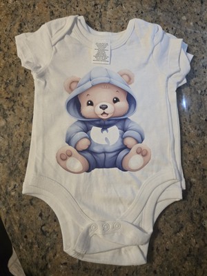 Onesie Wu Tang BOY Blue BEAR  New Born, C.R.E.A.M 36 Chambers 0-3 Months