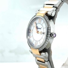 Chopard Imperiale 28mm Quartz 18k Rose/Steel MOP Diamond Bezel Lady 388541-6004 4