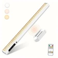 Rechargeable Magnetic LED Light Bar with Remote, without Motion Sensor White