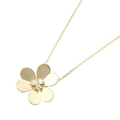 Van Cleef & Arpels Frivole Sehr großes Modell 3PD Halskette Diamant 750YG P0072039
