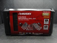Husky 270-Piece Mechanics Tool Set 1/4in, 3/8in, and 1/2in drive 1008832475