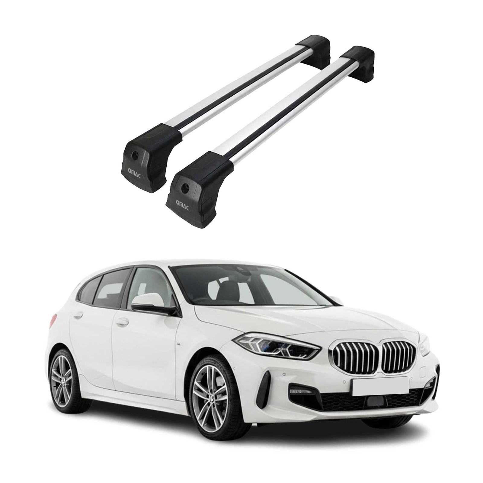 Barres de toit BMW F40 aluminium gris pour résoudre le manque de place