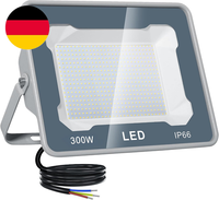 Createstar Led Strahler AußEn 300W, 30000LM Baustrahler IP66 Wasserdicht 6500K K