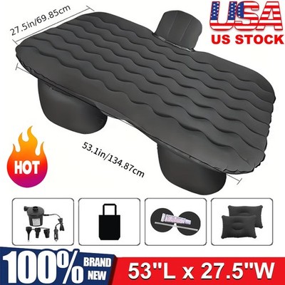 Car Air Mattress Inflatable SUV Truck Camping Mattress for Back Seat w/ Air Pump