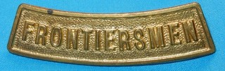 LEGION OF FRONTIERSMEN IMPERIAL PARAMILITARY FORCE CANADA SHOULDER TITLE BADGE