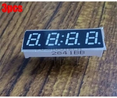 3Pcs 0.28 Inch 4 Digit Led Display 7    ment   Common Anode Ic New qs #zc
