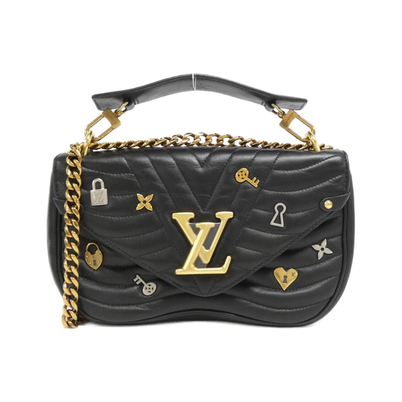 Authentic Louis Vuitton New Wave Lovelock Chain Bag MM M52913 Shoulder Bag