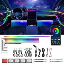 Dreamcolor Acrylic Interior Car Ambient Light Kit, Bphuny 18 color-changing 