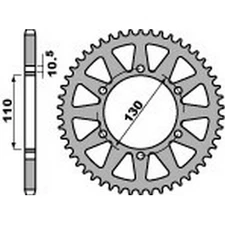28009 - Corona a piastra di trasmissione in alluminio 51 520 compatibile con SUZ
