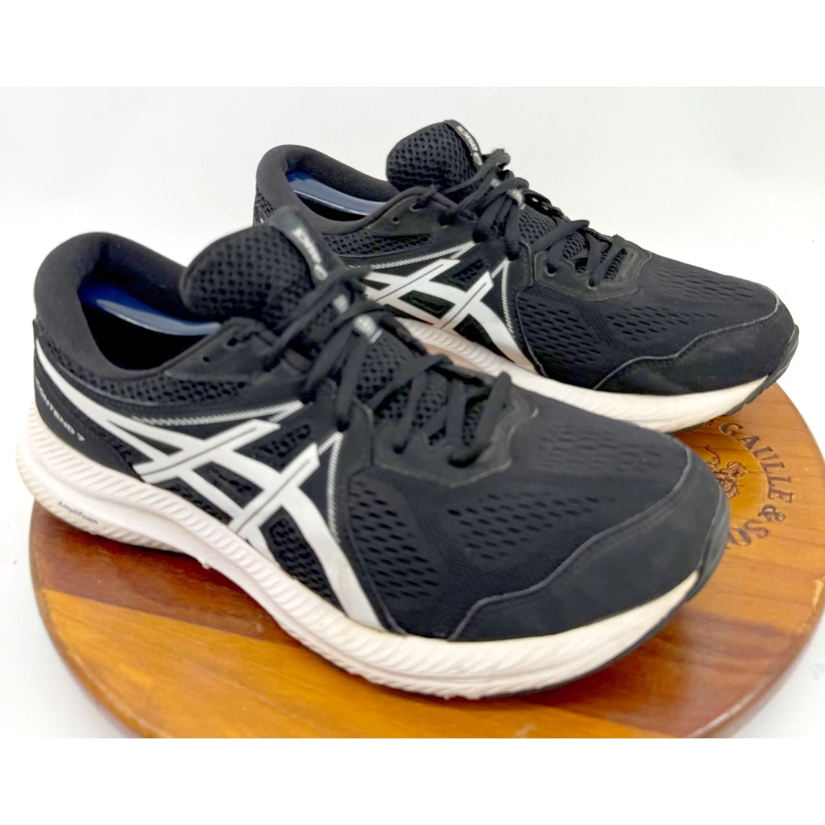 ASICS Gel Contend 7 Men\'s 10.5 Black Extra Wide Running Shoes 1011B039 ASICS Gel Contend 7 Black Pure Silver for Sale  main image 3