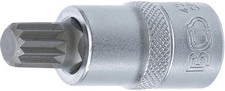 BGS Bit-Einsatz Innenvierkant 125mm 1/2" Innenvielzahn für XZN M12
