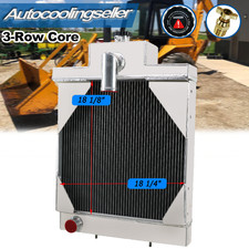 3-ROW RADIATOR+OIL COOLER FITS CASE 530CK 580B 580CK GAS DIESEL #A35583, A39345
