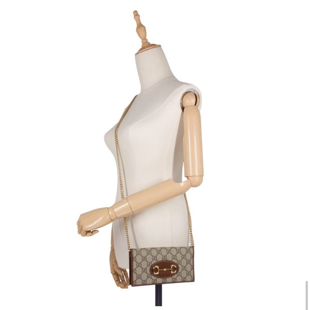 Horsebit 1955 GG Supreme Canvas Wallet On Chain Bag image 9