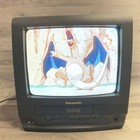 Panasonic PV C1320 13 CRT TV VCR Combo TESTED Retro Gaming VHS Movie Vintage