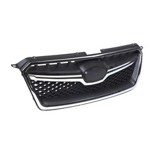 Plastic Front Upper Grille For Subaru Xv Crosstrek 2016-2017 Blk W Chrome Trim Plastic Front Upper Grille For Subaru Xv Crosstrek 2016-2017 Blk W Chrome Trim