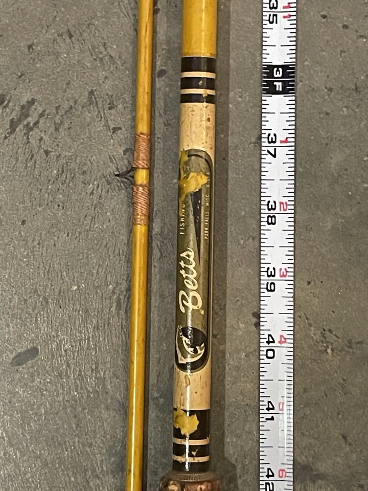 "Caña de mosca vintage Betts 4608 fibra de vidrio 8'6""" Foto 3 de 4