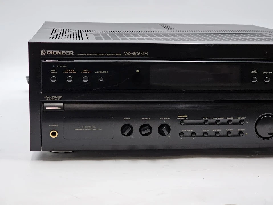 Pioneer VSX-806RDS Stereo Receiver - Used, Cosmetic Wear, Working - Image 3 of 4