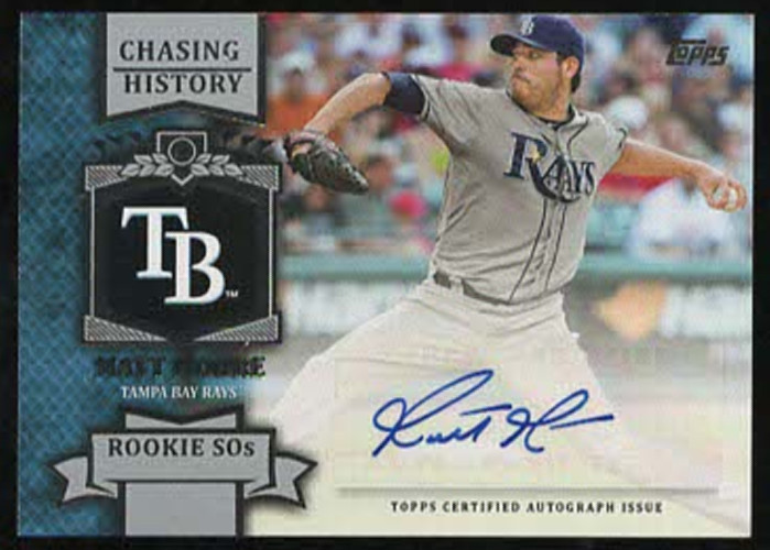 2013 Topps MATT MOORE "CHASING HISTORY" Autograph Insert Card Auto #CHA-MAM